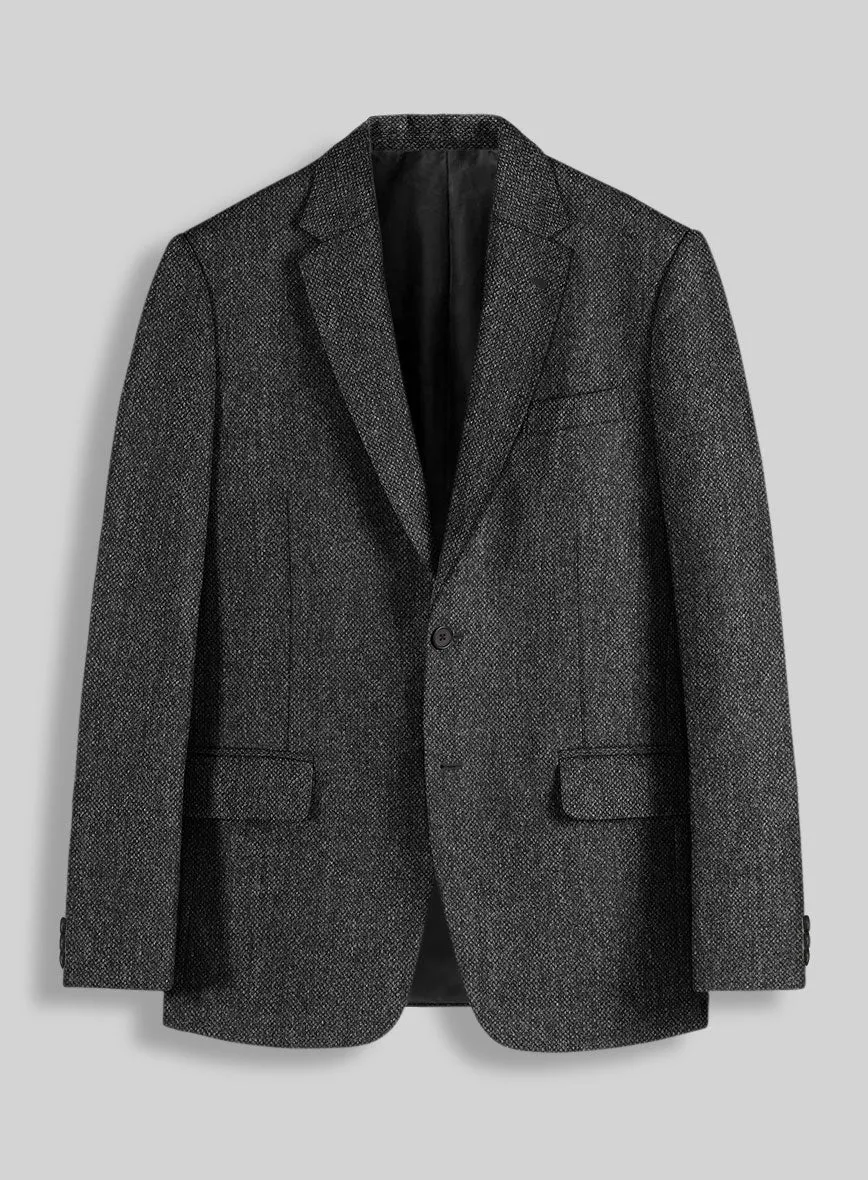 Stone Charcoal Tweed Jacket