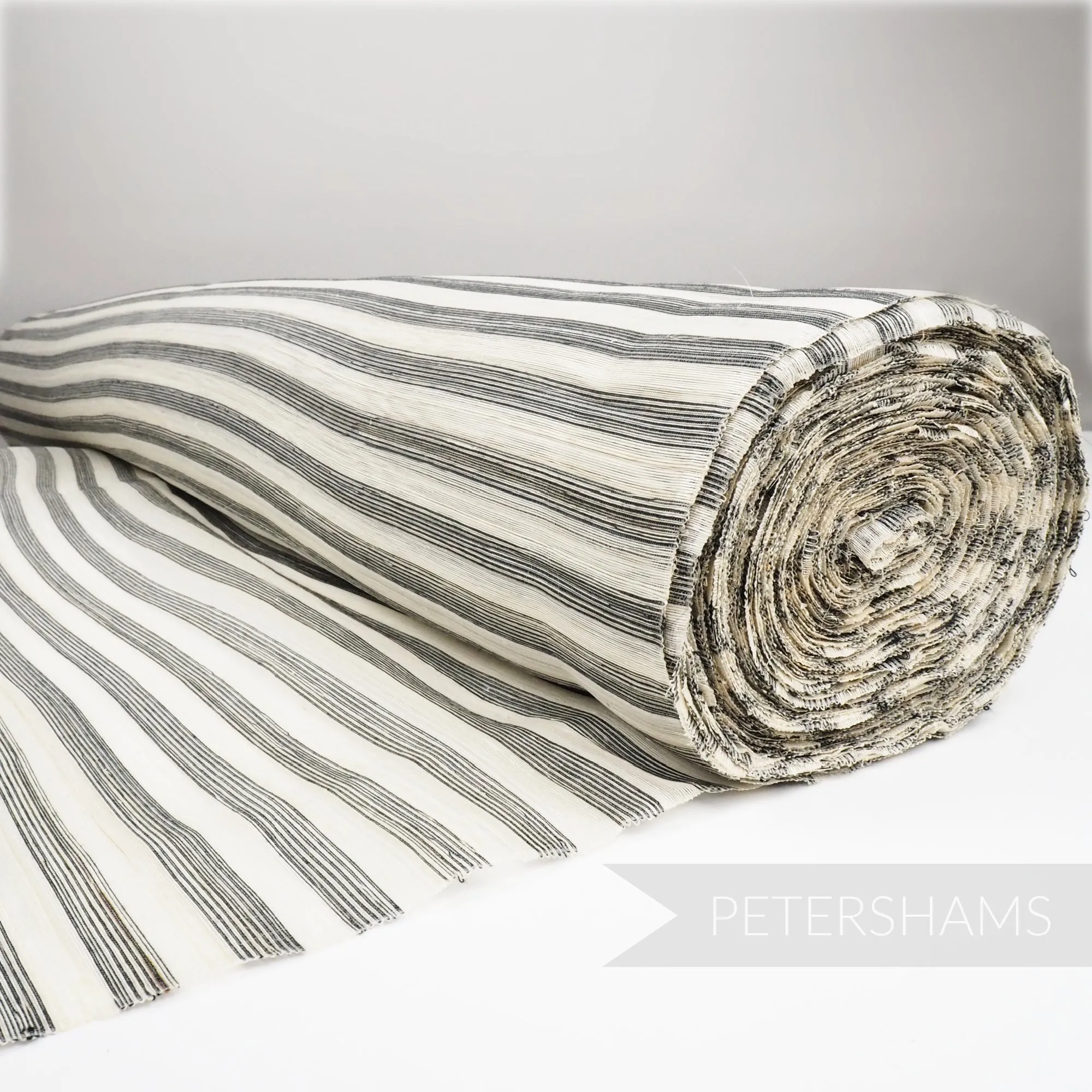 Striped Silk Abaca Fabric - 1/2m