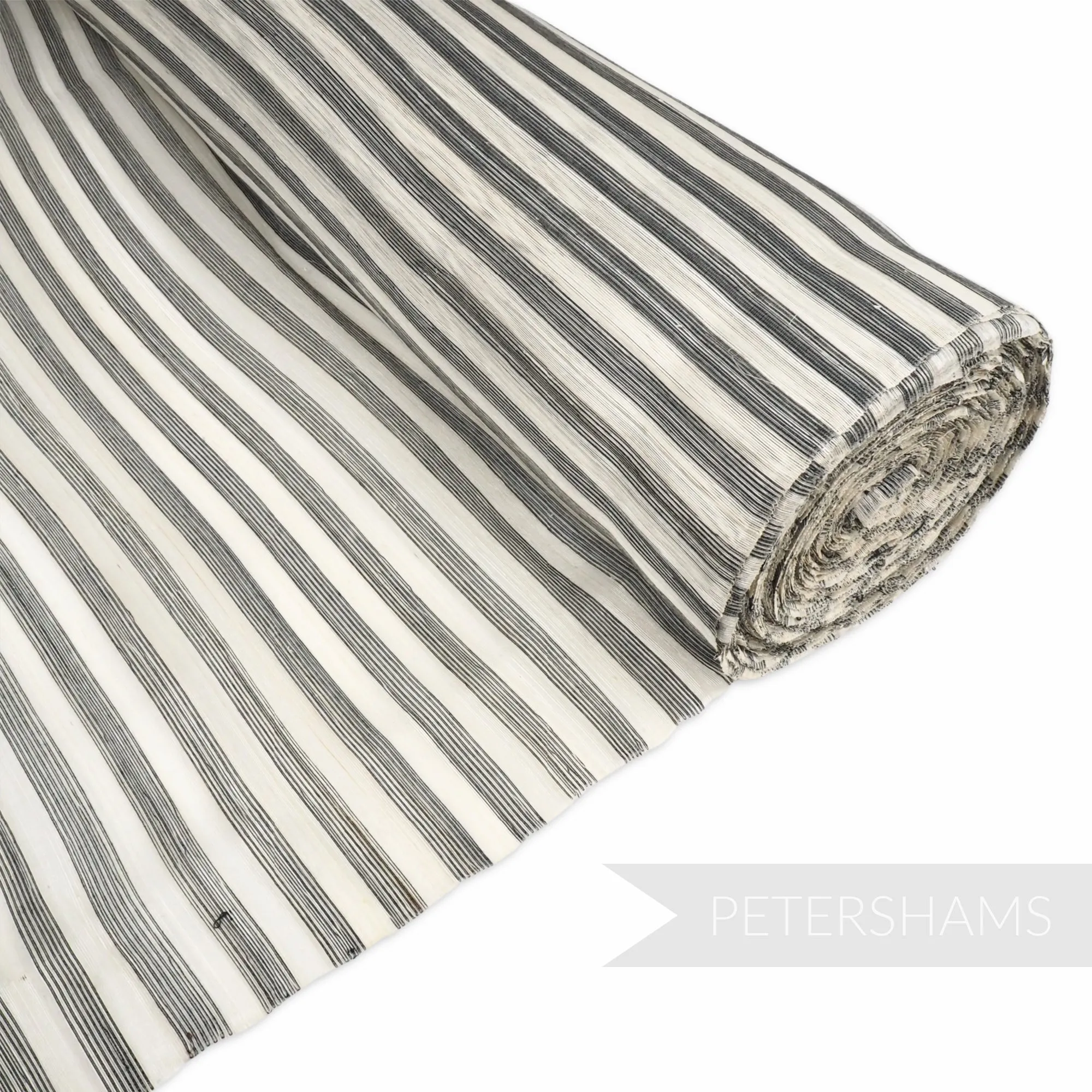 Striped Silk Abaca Fabric - 1/2m