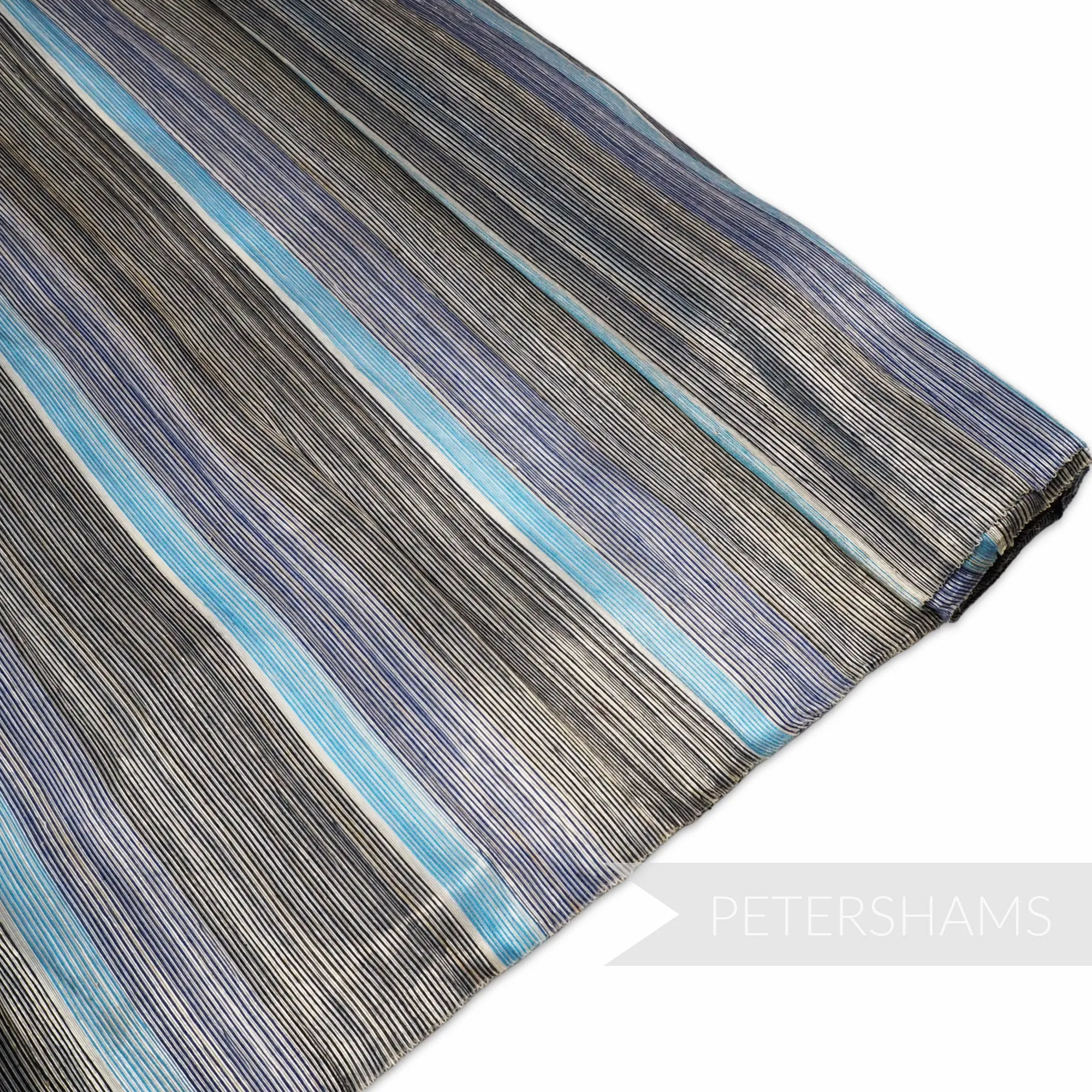 Striped Silk Abaca Fabric - 1/2m