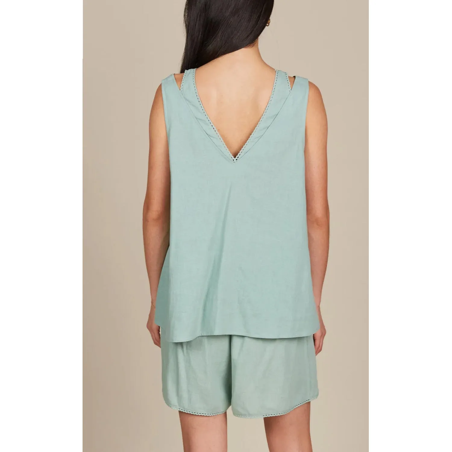 Top Amelie Tank - Seafoam