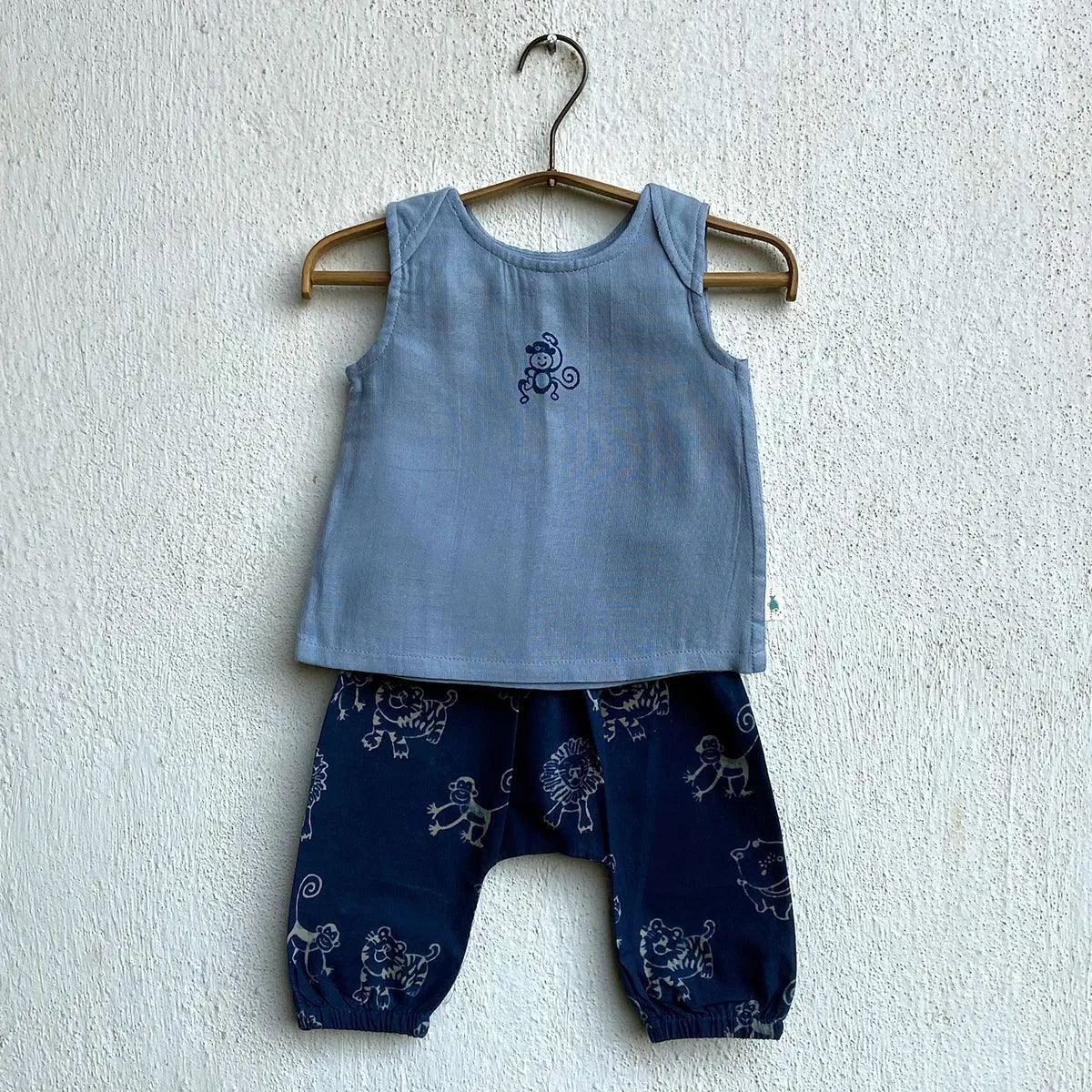 UNISEX ORGANIC ZOO MONKEY JHABLA WITH ZOO PANTS