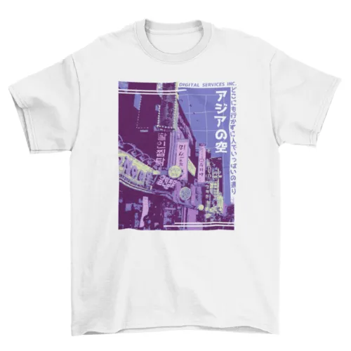 Vaporwave Asian Street Tee