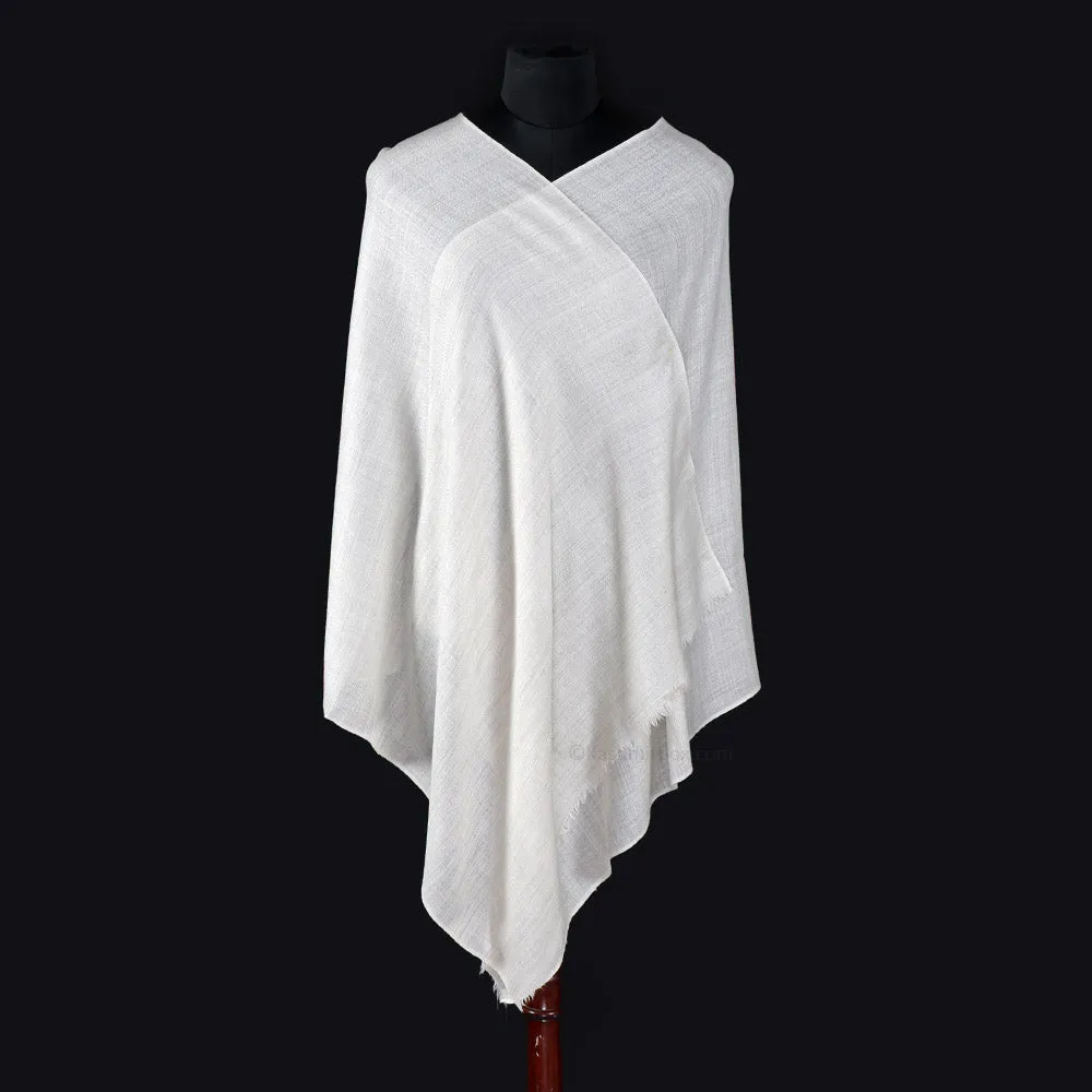 White Striped Woolen Stole