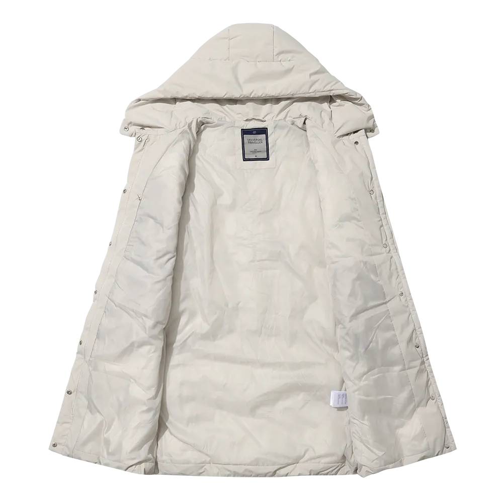 Women's Mid-Length Hoodie Padded Jacket