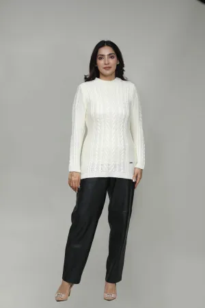 Woolen Women Round Neck Sweater